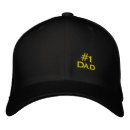 Buscar 1 papá gorras Negro