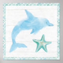 Buscar delfín azul posters Acuarela