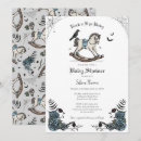 Buscar caballo mecedora invitaciones Azul
