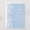 Buscar flores azules y blancas invitaciones Prometida