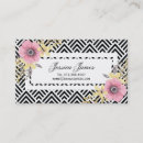 Buscar flores la primavera de tarjetas de visita Salón de belleza