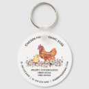 Buscar granja de pollo llaveros Rústico