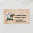 Buscar geólogo tarjetas de visita Geología