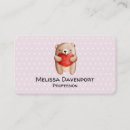 Buscar peluche tarjetas de visita Acuarela