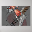 Buscar guitarra verde posters Rojo