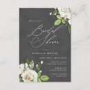 Buscar floral blanco y negro invitaciones Prometida