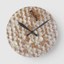 Buscar abeja la miel de relojes de pared Panal