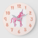 Buscar unicornio rosa relojes de pared Criatura mítica
