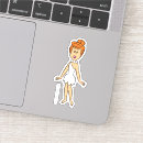 Buscar dibujo animado retro pegatinas Flintstone del wilma