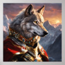 Buscar diseño del lobo posters Fantasía