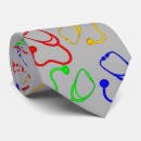 Buscar estetoscopio corbatas Rojo