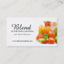 Buscar consumición tarjetas de visita Nutricionista