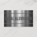 Buscar aluminio cepillado tarjetas de visita Metálico