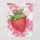 Buscar amo las fresas postales General y unisex