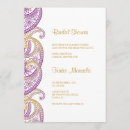 Buscar ducha de paisley invitaciones Púrpura