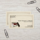 Buscar biblioteca tarjetas de visita Profesora