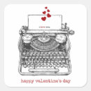 Buscar máquina de escribir antigua pegatinas Blanco y negro