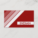 Buscar comida india tarjetas de visita Indio