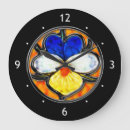 Buscar vitral relojes de pared Floral