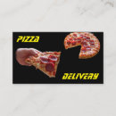 Buscar pizzería tarjetas de visita Entrega de pizza