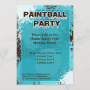 Buscar de paintball invitaciones Fiesta
