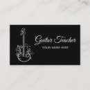 Buscar instrumentos musicales tarjetas de visita Guitarrista
