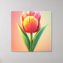 Buscar tulipanes coloridos lienzos Tulipán