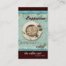 Buscar cappuccino tarjetas de visita Café express