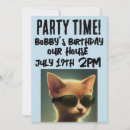 Buscar gato fresco invitaciones Divertido