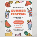 Buscar vacaciones flyers Festival