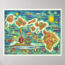 Buscar mapa hawaiano posters Islas
