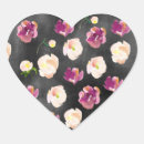 Buscar floral negro corazon pegatinas Para ella