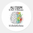 Buscar genio redondas pegatinas Autismo