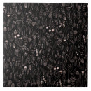 Buscar estampado de flores azulejos Negro