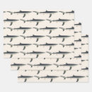 Buscar tiburones papel de regalo Blanco grande