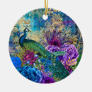 Buscar azul pavo real adornos Dorado