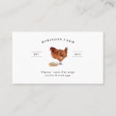 Buscar del pollo tarjetas de visita Rústico