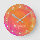 Buscar fucsia relojes de pared Moderno