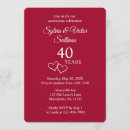 Buscar 40 años boda invitaciones Moderno