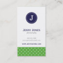 Buscar puntos verdes tarjetas de visita Adorable