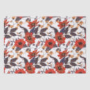 Buscar flores rojas papel de seda Patrón