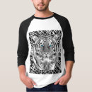 Buscar tigre blanco negro camisetas Elegante