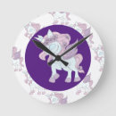 Buscar morado relojes de pared Chica