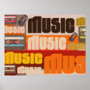 Buscar música de los años 80 posters Vintage