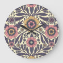 Buscar rayas azules relojes de pared Rosa