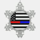 Buscar policía adornos Rojo