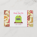 Buscar restaurante retro tarjetas de visita Cocinero