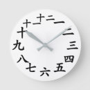 Buscar números chinos relojes de pared Asiático