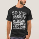 Buscar aniversario de 50 años camisetas Feliz