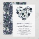 Buscar del corazón boda invitaciones Floral